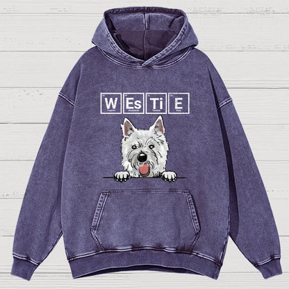 Periodic Table Of Dogs  Dog Lover  Funny Science Vintage Distressed Hoodie