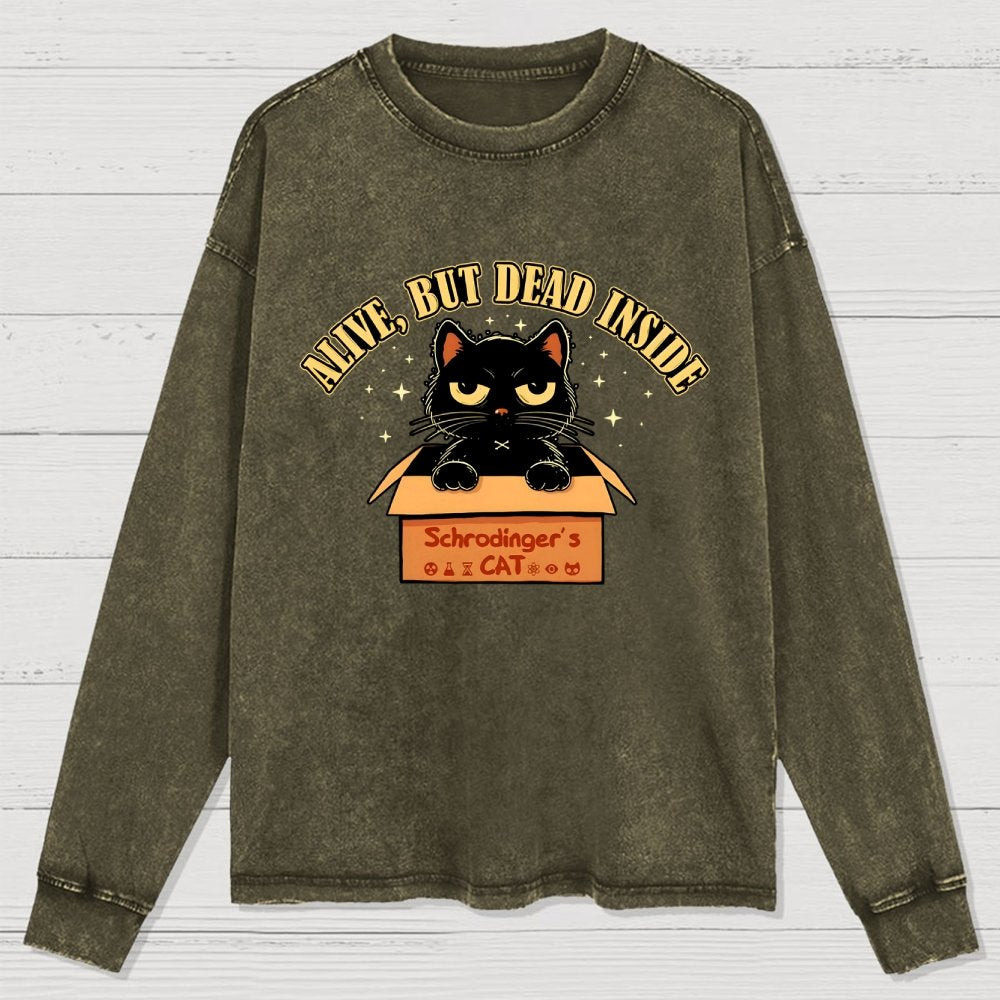 Alive But Dead Inside Washed Long Sleeve Tee