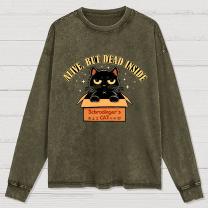 Alive But Dead Inside Washed Long Sleeve Tee