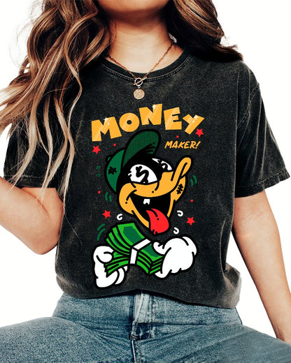 Money Maker！Vintage Distressed T-shirt