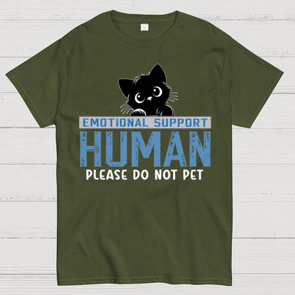 Emotional Support Human Of Cat Geek T-Shirt