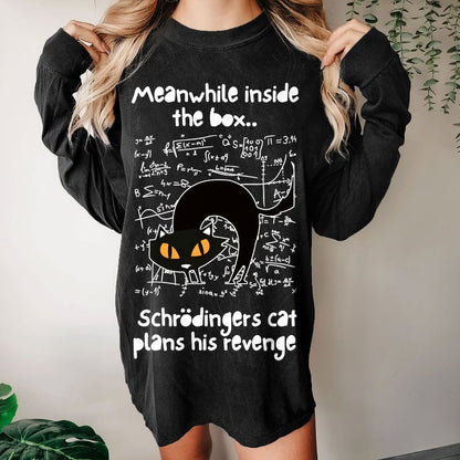Schrodingers Cat Revenge Washed Long Sleeve Tee