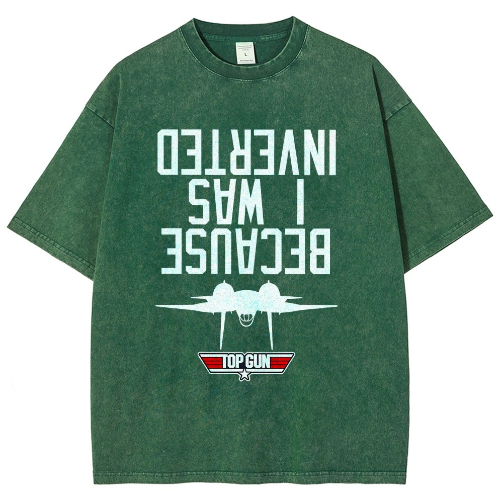 Because I Was Inverted Vintage Distressed T-shirt