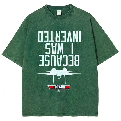 Because I Was Inverted Vintage Distressed T-shirt