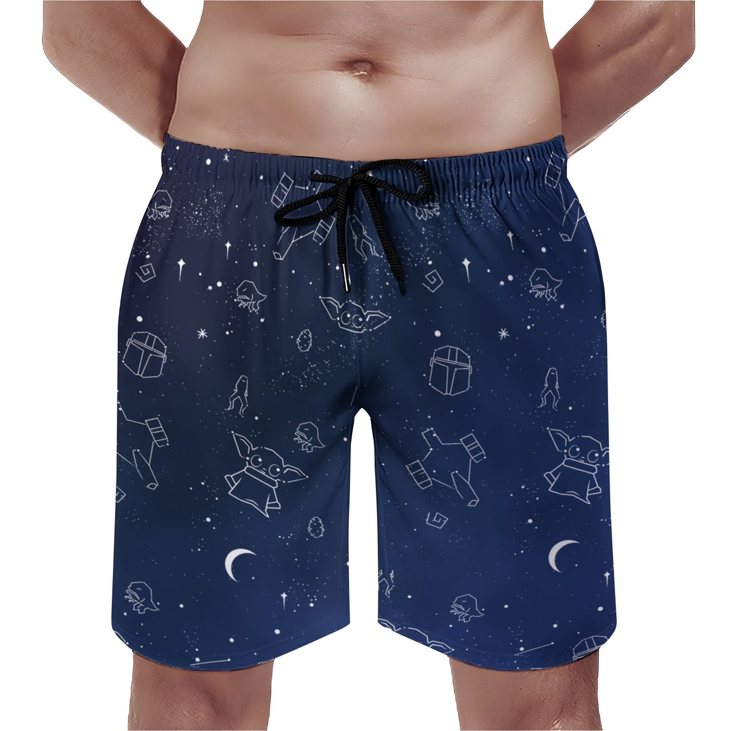 Strange Little Monsters In The Starry Sky Geek Shorts