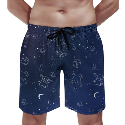 Strange Little Monsters In The Starry Sky Geek Shorts
