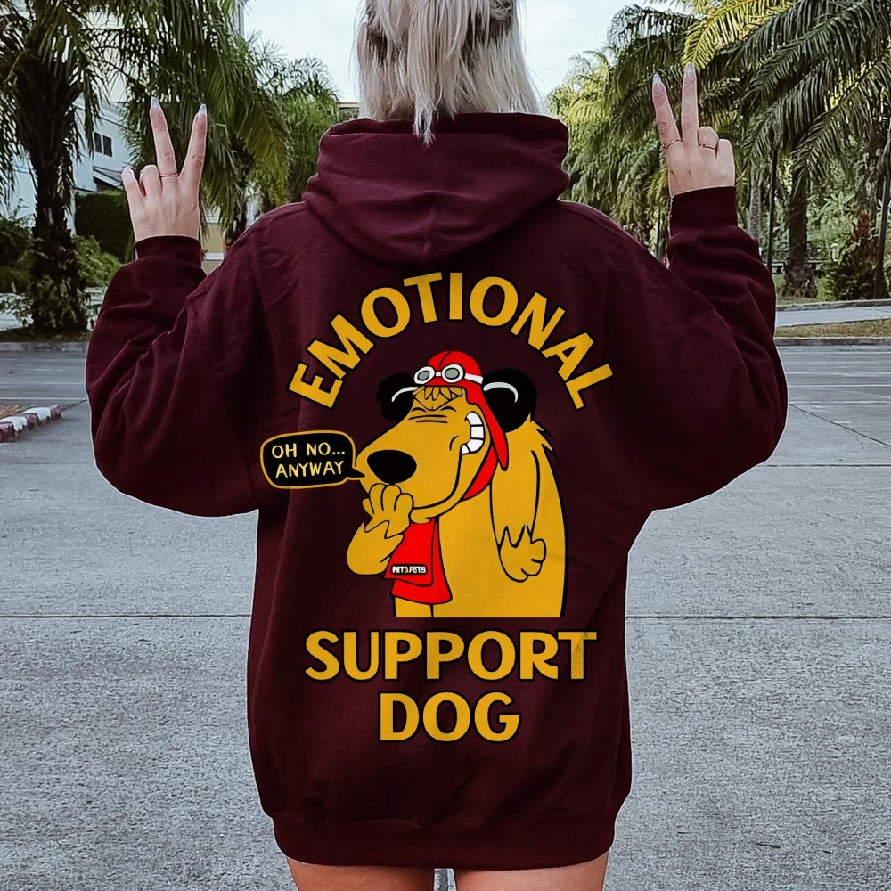 Support Or Not? Printed Back Unisex Cotton Hoodie