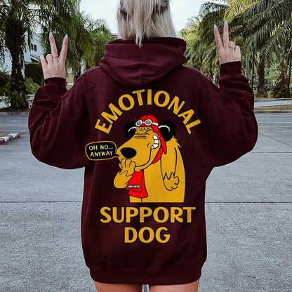 Support Or Not? Printed Back Unisex Cotton Hoodie