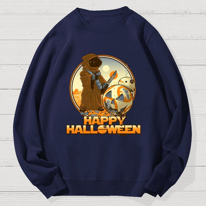Happy Halloween Geek Cotton Sweatshirt