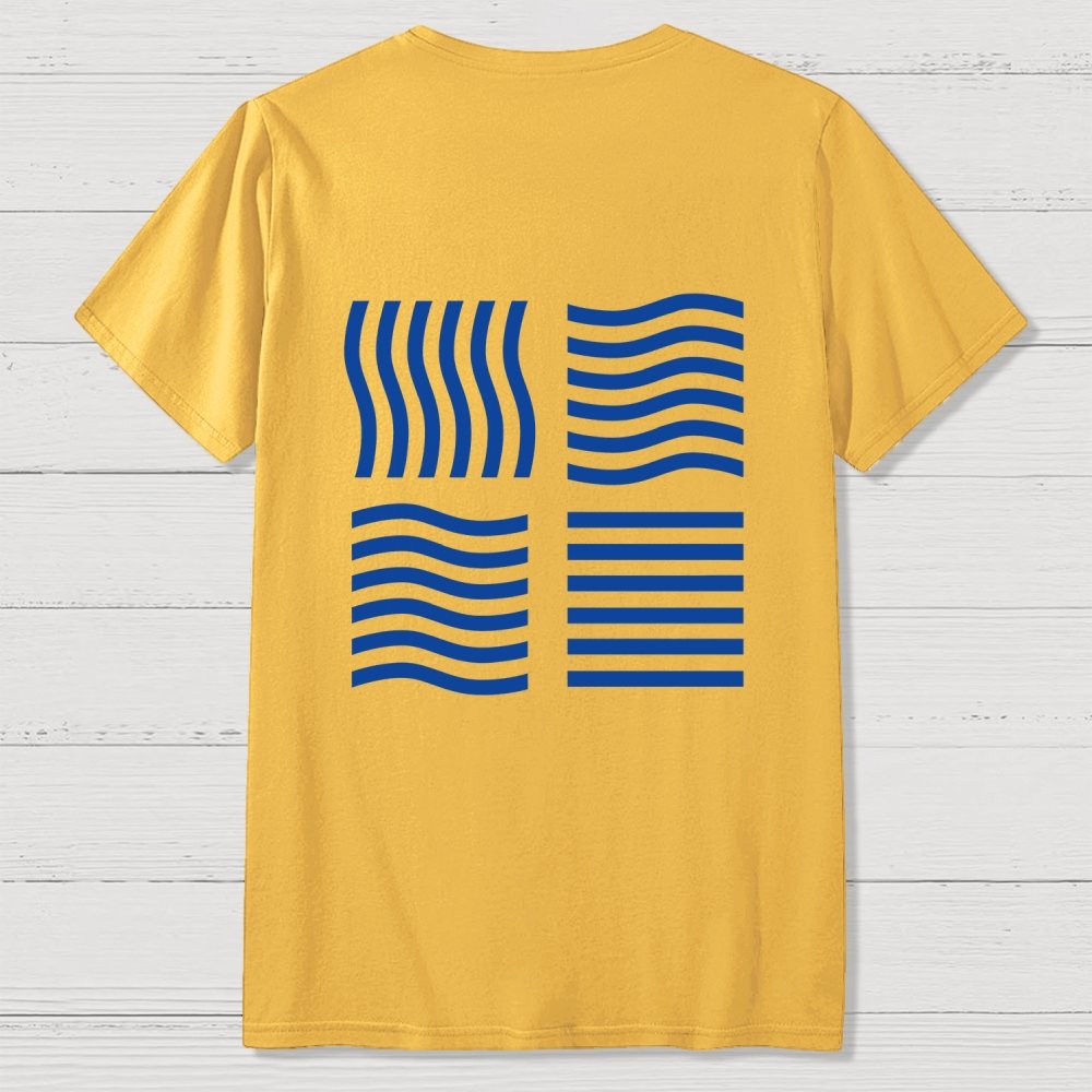 Elemental Stones  Back Printing Geek T-Shirt