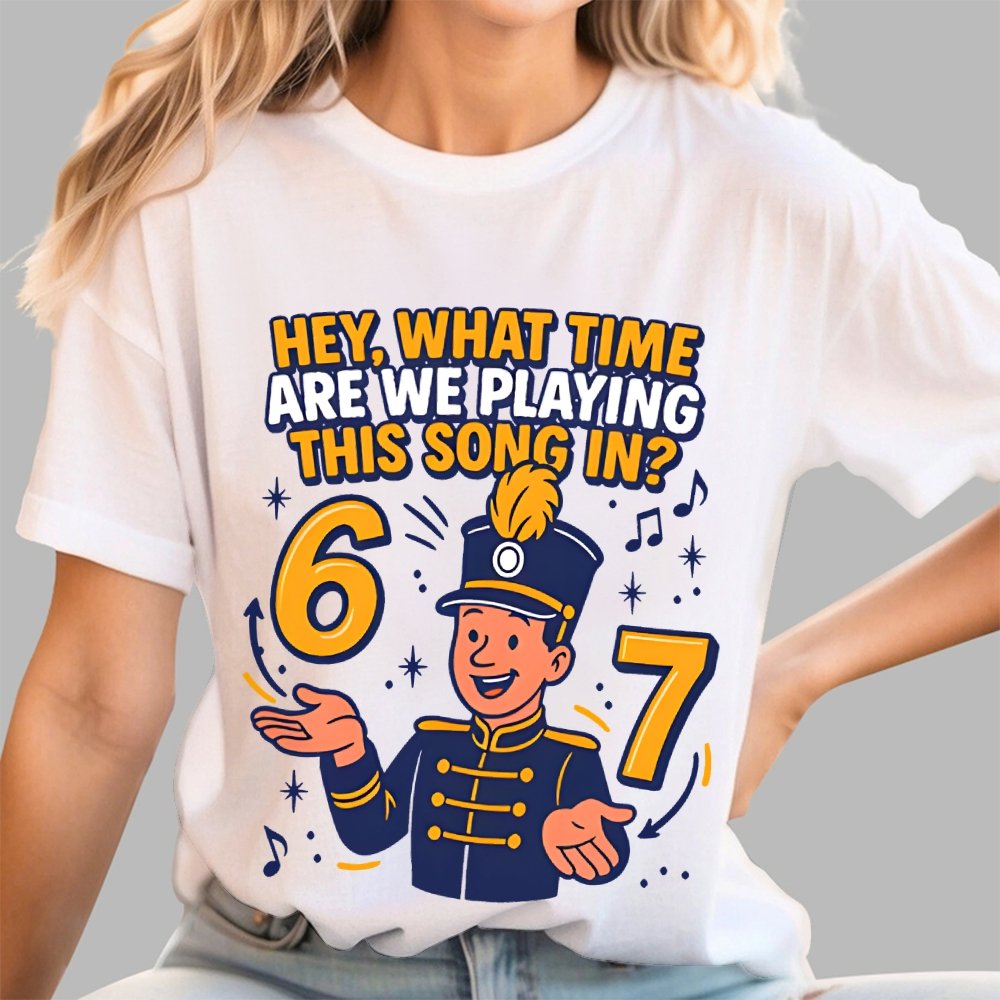 Hey What Time Are We Playing This Song In? 6 7 Geek T-Shirt