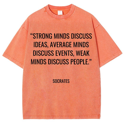 Socrates Quotes Vintage Distressed T-shirt