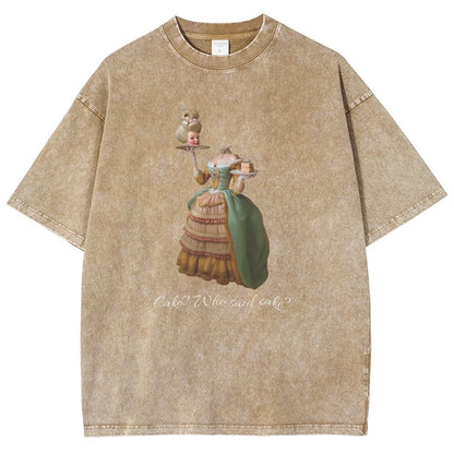 Let Them Eat Cake Vintage Distressed T-shirt