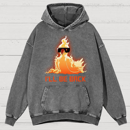 I'll Be Back Vintage Distressed Hoodie
