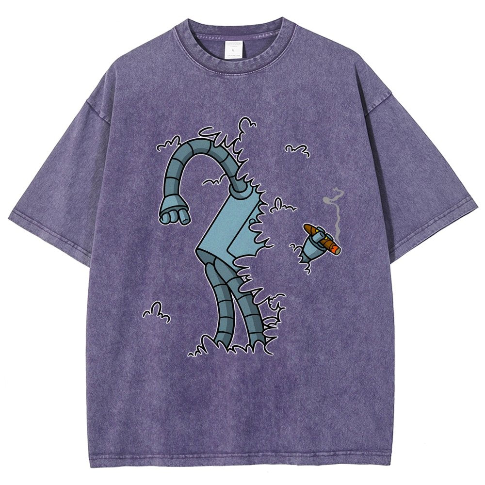 Bite My Shiny Metal Thing Vintage Distressed T-shirt