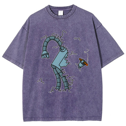 Bite My Shiny Metal Thing Vintage Distressed T-shirt
