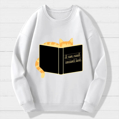 Ancient Text Geek Cotton Sweatshirt