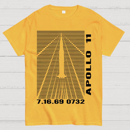 Shockwaves Apollo 11 Retro Space Design Unisex Geek T-Shirt