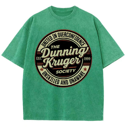 Dunning Kruger Society Vintage Distressed T-shirt