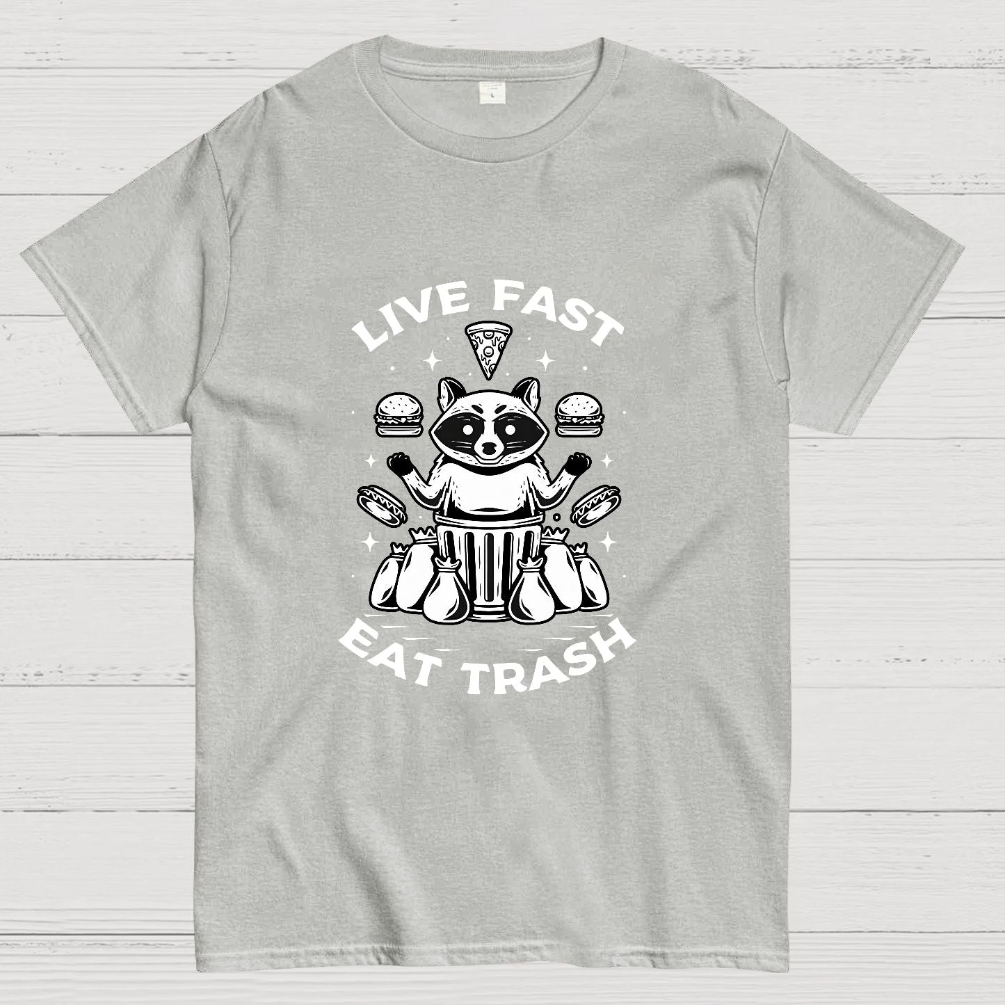 Live Fast Eat Trash Geek T-Shirt