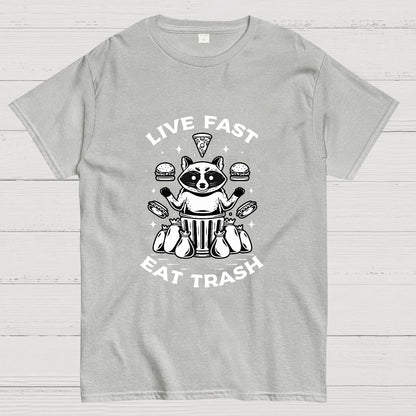 Live Fast Eat Trash Geek T-Shirt