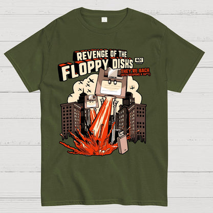 Attack of the Floppy Disks Geek T-Shirt