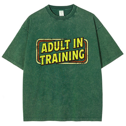 Adult In Training Vintage Distressed T-shirt