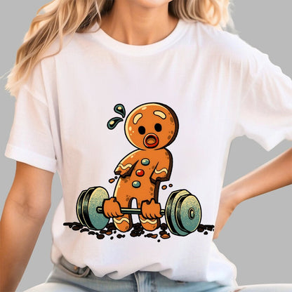 Gingerbread Workout Loosing Arms Geek T-Shirt