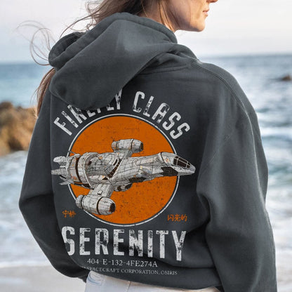 Retro Smugglers Nerdy Printed Back Cotton Hoodie
