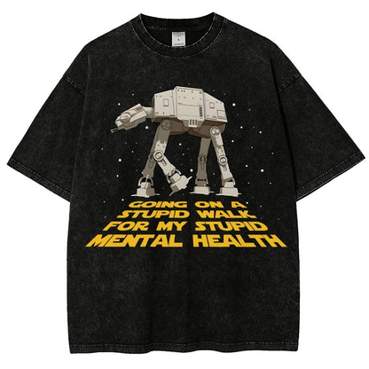Galactic Wander Vintage Distressed T-shirt