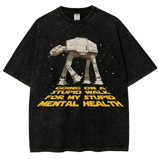 Galactic Wander Vintage Distressed T-shirt