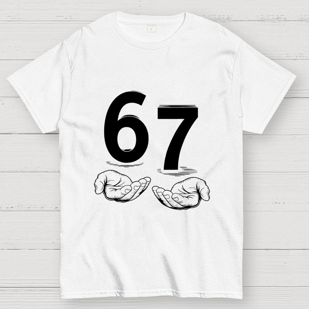 Funny Six Seven Meme Viral Quote Geek T-Shirt