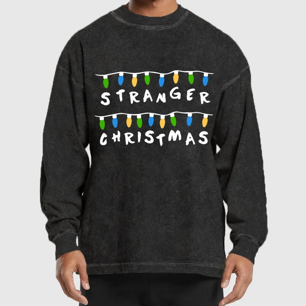 Mysterious Christmas Washed Long Sleeve Tee
