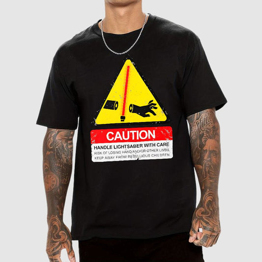 CAUTION Handle With Care Essential Geek T-Shirt