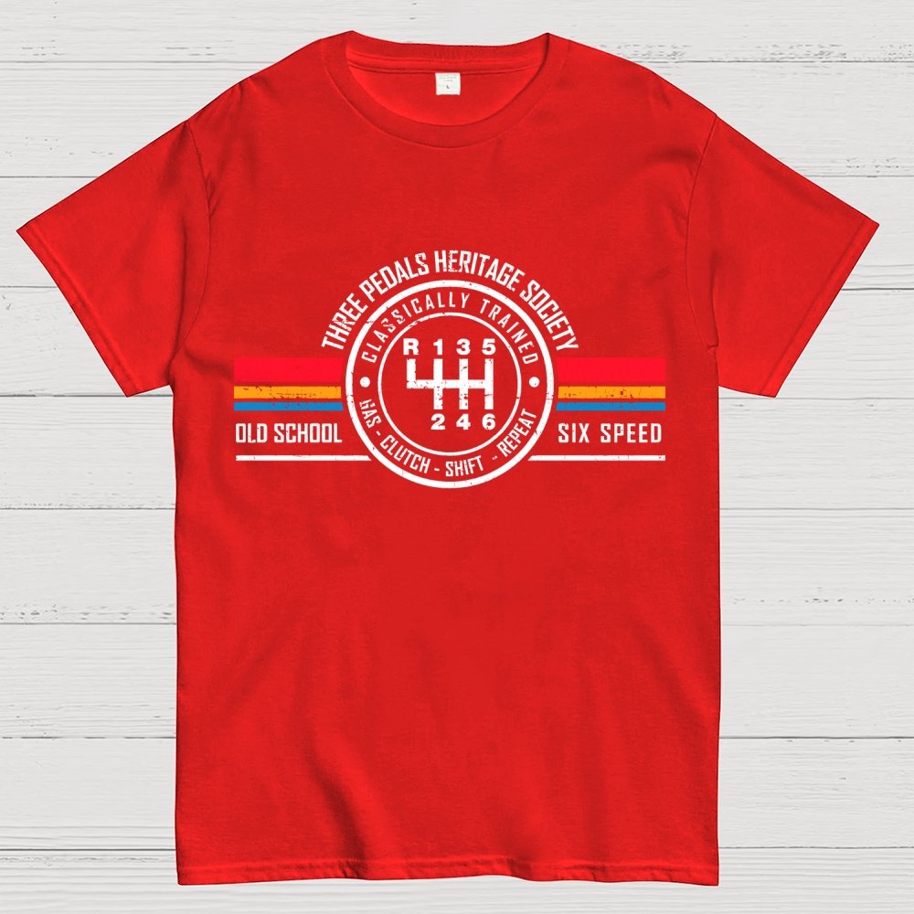 Three Pedals Heritage Society Geek T-Shirt