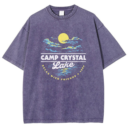 Camp Silver Pine 1980 Vintage Distressed T-shirt