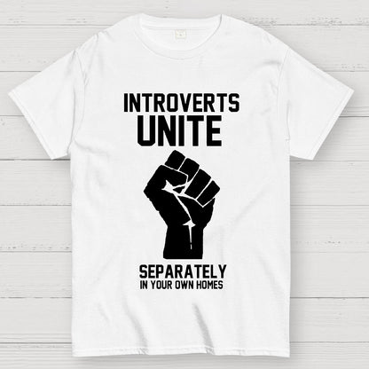 Introverts Unite Nerd Geek T-Shirt