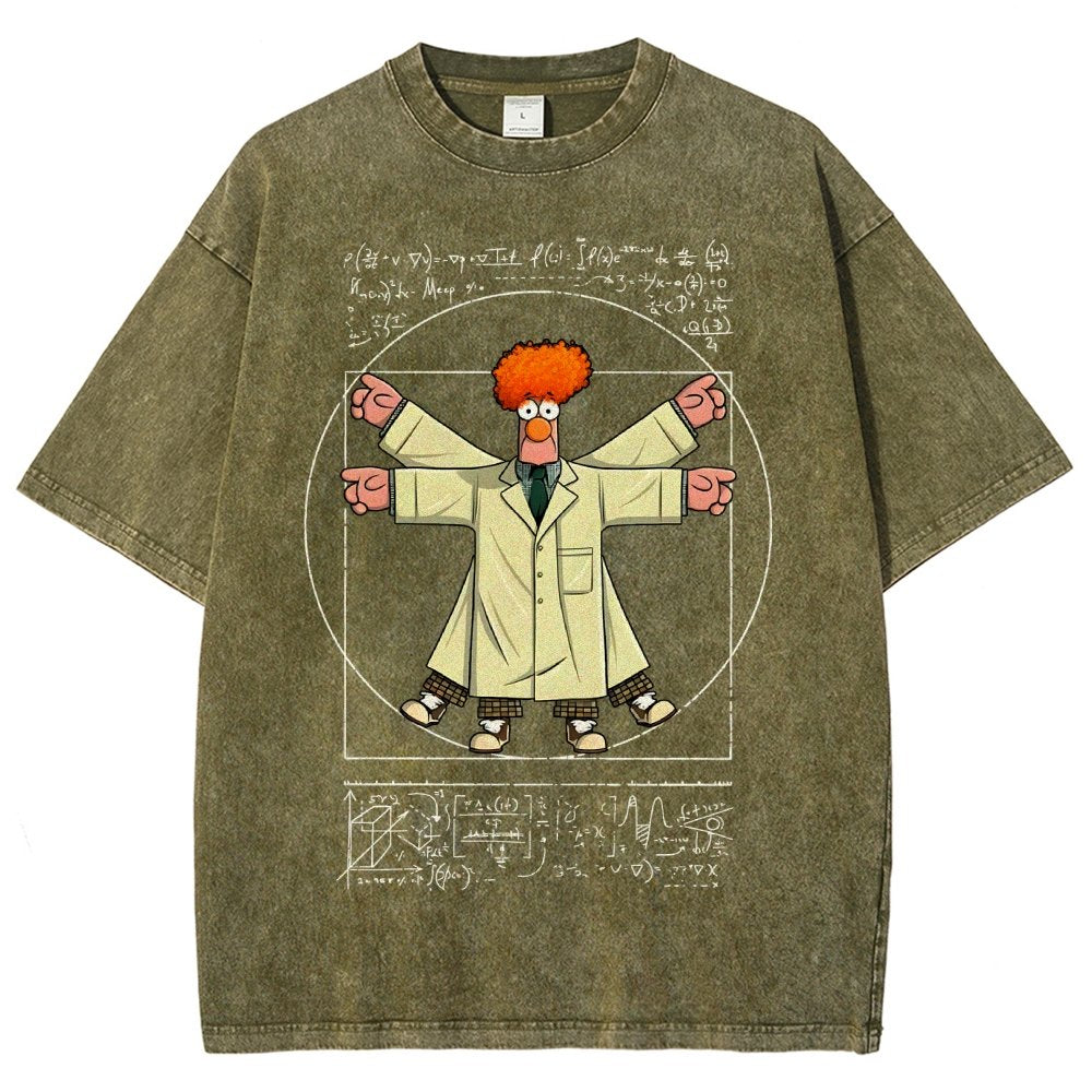 Vitruvian Puppet Vintage Distressed T-shirt