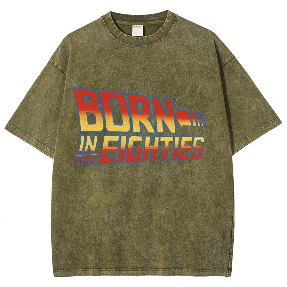 Born In The Eighties Vintage Distressed T-shirt