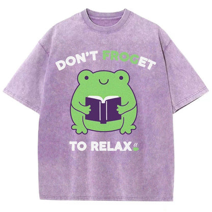Don't Froget to Relax Vintage Distressed T-shirt
