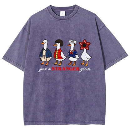 Just a stranger goose Vintage Distressed T-shirt
