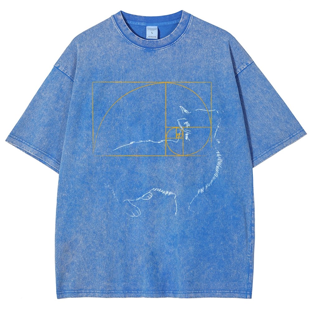 Golden Cat Vintage Distressed T-shirt