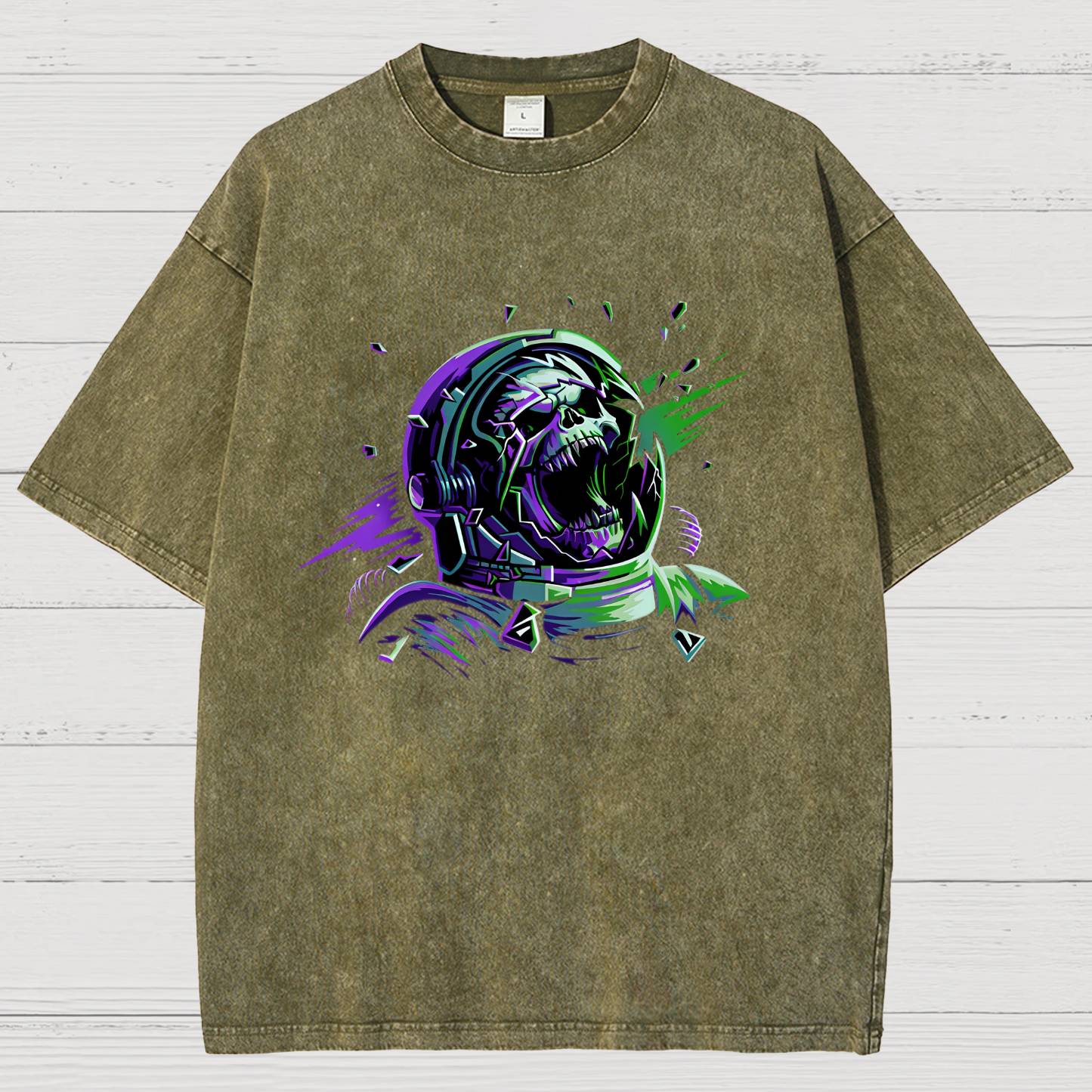 Space Scream Vintage Distressed T-shirt