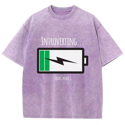 Introverting Vintage Distressed T-shirt