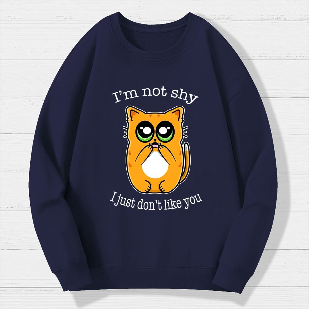 Not Shy Geek Cotton Sweatshirt