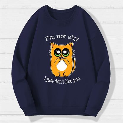 Not Shy Geek Cotton Sweatshirt