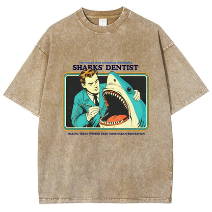 Sharks Dentist Vintage Distressed T-shirt