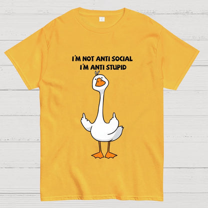 I’m not antisocial I’m antistupid  Geek T-Shirt