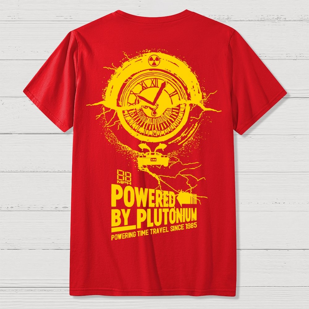 Plutonium Power Front And Back Printing Geek T-Shirt