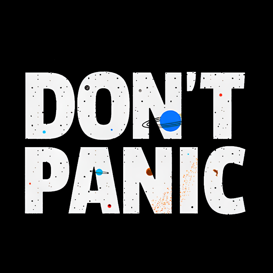 Don't Panic Geeky T-Shirt